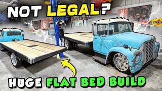 1963 Loadstar HUGE FLAT BED BUILD! (Dump Bed) Will It Work?? It is too wide....