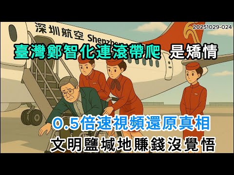 台灣鄭智化連滾帶爬，是矯情，0.5 倍速影片還原真相，文明鹽鹼地賺錢沒覺悟