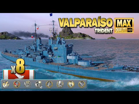 Battleship Valpara  so  Incredible march through   World of Warships