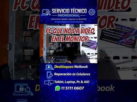 Mi PC Enciende Pero La Pantalla se Queda NEGRA 🔧 “SOLUCION”