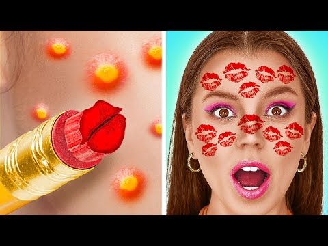 Menakjubkan! 😍 Trik jenius lipstik merah! 💄 #trikcantik #lipstik