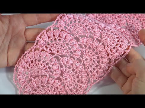 Crochet Detailed Pattern/Crochet Round Lace/ How to Crochet Step-By-Step Video Tutorial