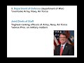 U.S. Government Agencies and Departments