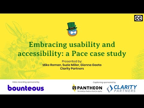 Embracing usability and accessibility: a Pace case study