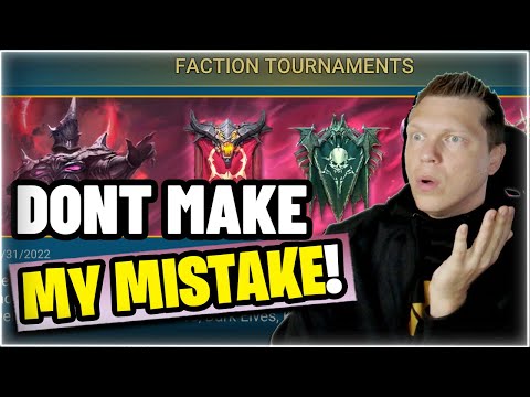 How I SCREWED Myself... Also Faction Tournaments Coming! | RAID Shadow Legends