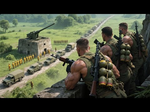 伏擊電影：隊長單人爆破日軍砲樓，手雷轟炸爽到爆