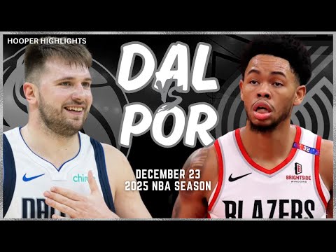 Dallas Mavericks vs Portland Trail Blazers Full Game Highlights | Dec 23 | 2025 NBA Season