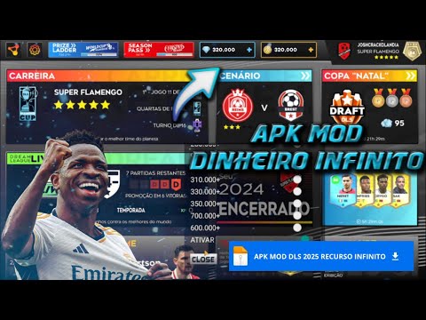 Dream League Soccer 2025 - Como Ter Dinheiro Infinito no DLS 2025!!