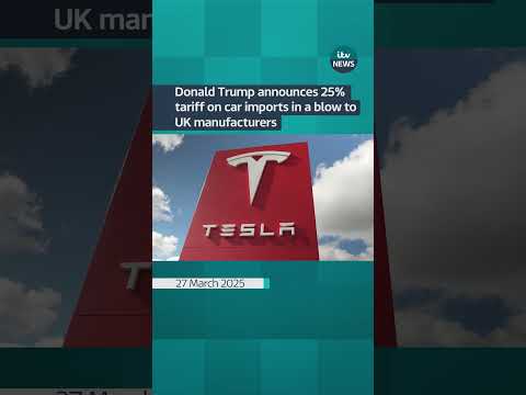 Donald Trump announces 25% tariff on car imports in a blow to UK manufacturers | ITV News