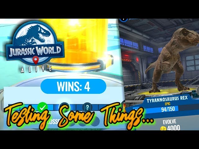 JURASSIC WORLD ALIVE | Testing Some Things | Read Description