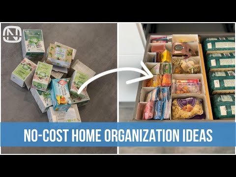 NEW kitchen and home organization ideas and no-cost hacks