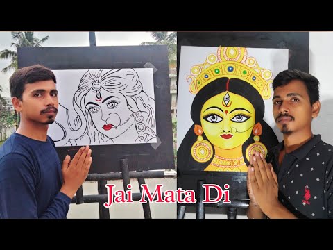 Durga Maa Painting || Maa Durga Painting || Navratri Special Drawing || Maa Durga