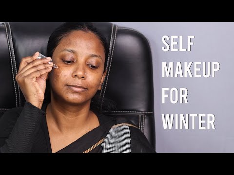 Self Makeup Tutorial/ Simple & Easy Self Makeup For Winter/ Self Party Makeup