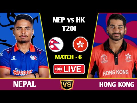 Nepal vs Hong Kong Live Match | Hong Kong Men's T20I Series 2025 | Match-6 | Nep vs HK Live Score