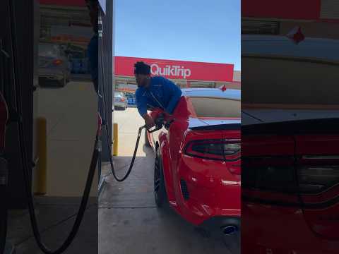Only way to get gas in Atlanta 🤦🏾‍♂️. #charger #dodge #hellcat #mopar #atlanta #trackhawk #shorts