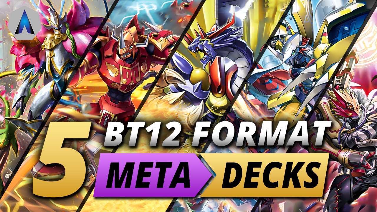 TOP 5 META DECKS!!! BT12 Format Post June 2023 Ban List | Digimon Card Game