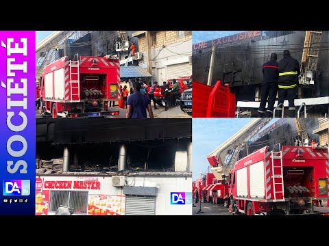 Un incendie dévastateur ravage l'hypermarché Exclusif de Yoff, des pertes colossales en perspective