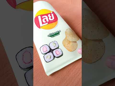 Diyซองขนมเลย์จากกระดาษตอน1#diy #howto #shorts