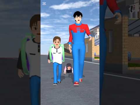 she is crying 😭 papa #animation #sakuraschoolsimulator #video #sss #sakura #game #shorts #ytshorts