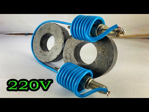 Easy Create 220volt Free Electricity Energy From Pvc Copper Wire Use Power In Spark Plug
