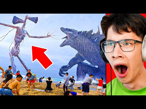 Reacting to GODZILLA vs SIREN HEAD (Animation)