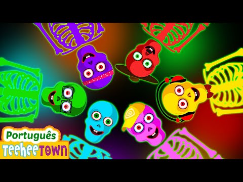 Esqueleto família de dedos 💀 Família de dedos | Halloween Songs For Kids | Casa Teehee