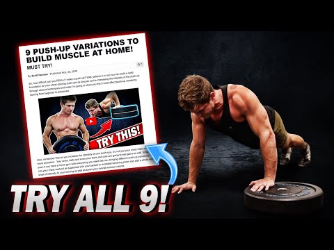 9 Muscle Building Push-Up Variations || YOU MUST TRY!