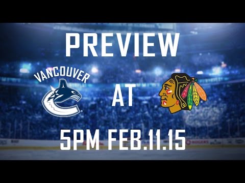 PREVIEW: Canucks at Blackhawks (Feb. 11, 2015) video clip