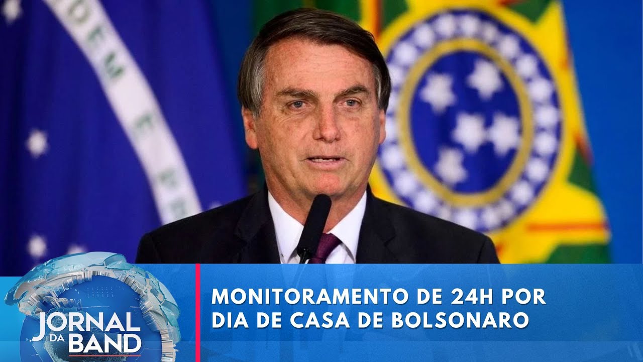 Polícia inicia monitoramento de 24h por dia de casa de Bolsonaro | Jornal da Band