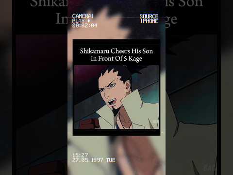 Shikamaru Cheers His Son In Front Of 5 Kage || Shikamaru Funny Moment 🔥 #shorts #anime #naruto