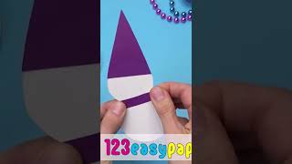 easy paper snowman #paper #crafts #diy