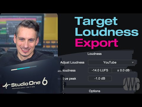 Target Loudness Options in Studio One 6