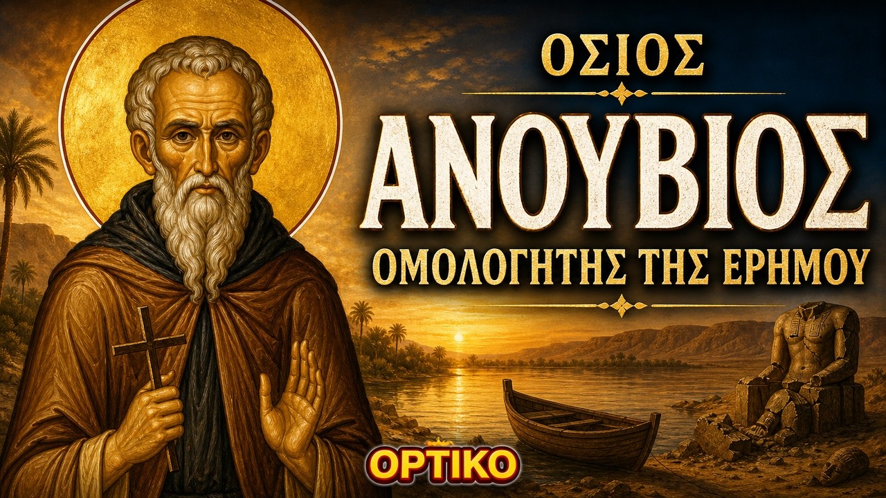 Ο Όσιος Ανούβιος ο Ομολογητής της Ερήμου | Βίος Αγίου