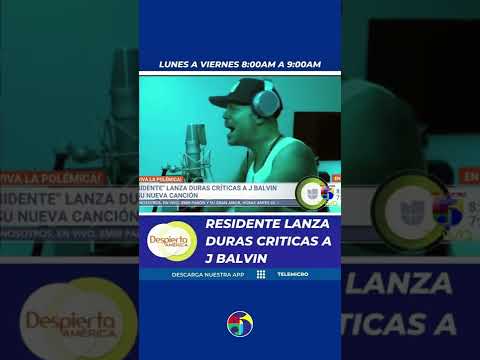 Residente lanza un tema con duras críticas en contra de J Balvin