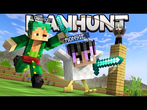 Minecraft MANHUNT But I Can Transform Into Any MOB😱