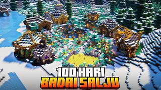 100 Hari Minecraft di Badai Salju