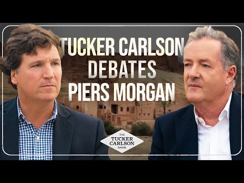 Tucker & Piers Morgan Debate Foreign Aid, Hate Speech, NATO, Gun Control, & Is Zelensky a Dictator?