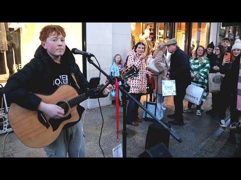 "Fairytale Of New York" on Grafton Street with Fionn Whelan And Wonderful Crowd... (The Pogues)