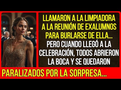 Llamaron a la limpiadora a la reunión de exalumnos para burlarse de ella. Pero cuando llegó...