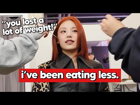 yeji admits losing weight for photoshoots