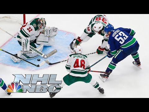 NHL Stanley Cup Qualifying Round: Wild vs. Canucks | Game 2 EXTENDED HIGHLIGHTS | NBC Sports