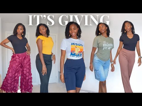 Styling my NEW MOM-BOD from Temu 🫢 - Modest Fashion Haul