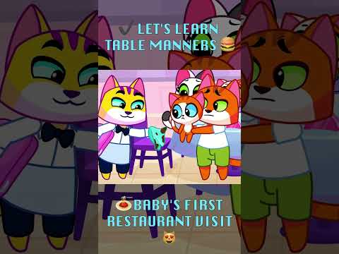 MESSY TO MANNERS! 🍼🍝 BABY LEARNS TABLE RULES AT A RESTAURANT! 😄
