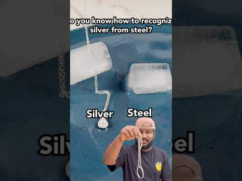 🧊 Steel ah Silver ah? 🤔 Ice la pota odane theriyum! 😲 | Real Silver Test Tamil 💫 #shorts