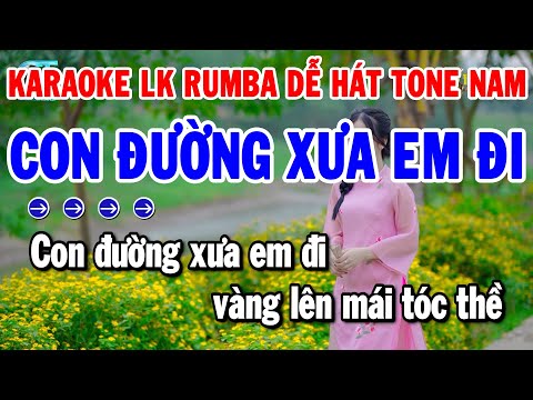 Karaoke Liên Khúc Tone Nam Nhạc Sống Beat Dễ Hát 2024 | Con Đường Xưa Em Đi | Thanh Hải