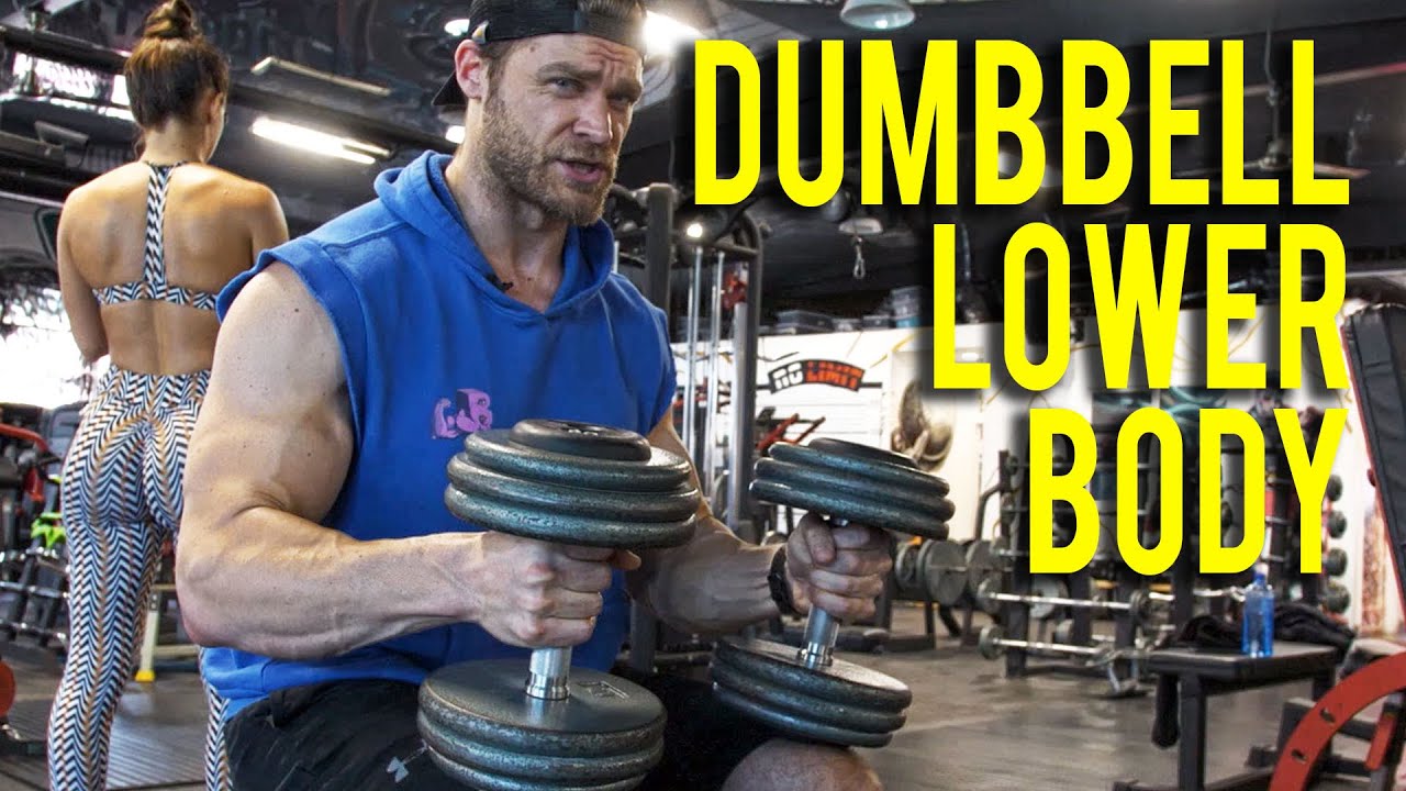 Lower body dumbbell only workout (at home or gym) - dumbbell workout plan p3d3 - Buff Dudes