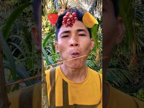 Sulap Emoji🍓🍇🍉 | Mouth Emoji Magic 😲✨️ #shorts #reverse #trending #funny #food #satisfying #asmr