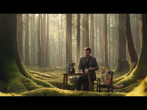 A peaceful walk in the forest with relaxing music