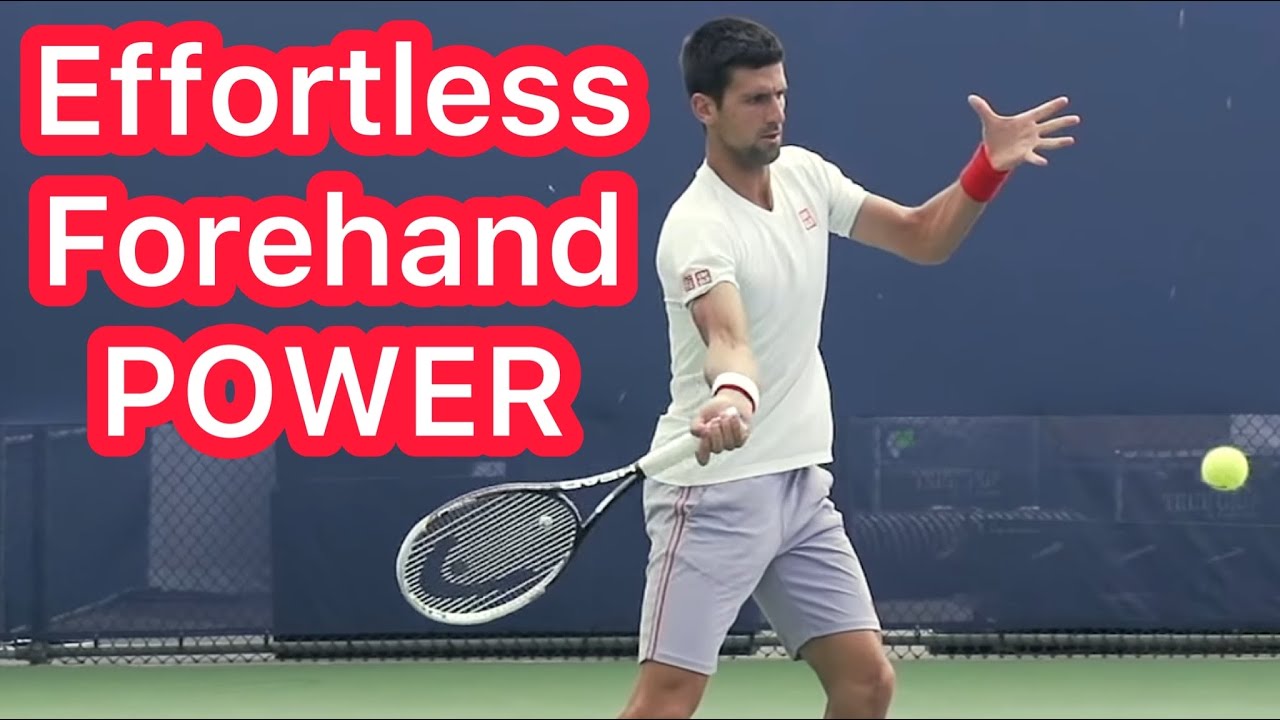 How Novak Djokovic Gets Easy Forehand Power (Copy This Tennis Technique)￼