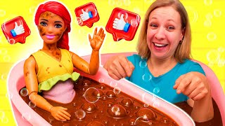 La poupée Barbie ouvre un SPA magique ! Des bains rigolos pour tous les patients🛀🫧